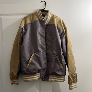 Men’s Urban Outfitters Lilac and Tan Bomber Jacket